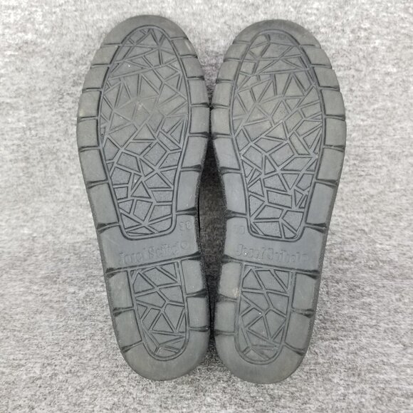 ✅Josef Seibel Black Leather Front Zip Comfort Shoes Women's EU38/US7-7.5 Booties - Picture 3 of 11